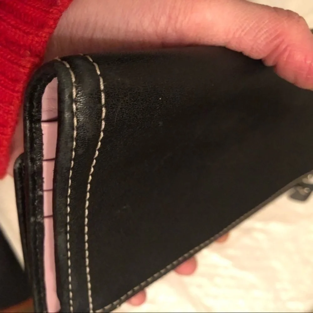 Coach black checkbook wallet - Picture 7 of 16